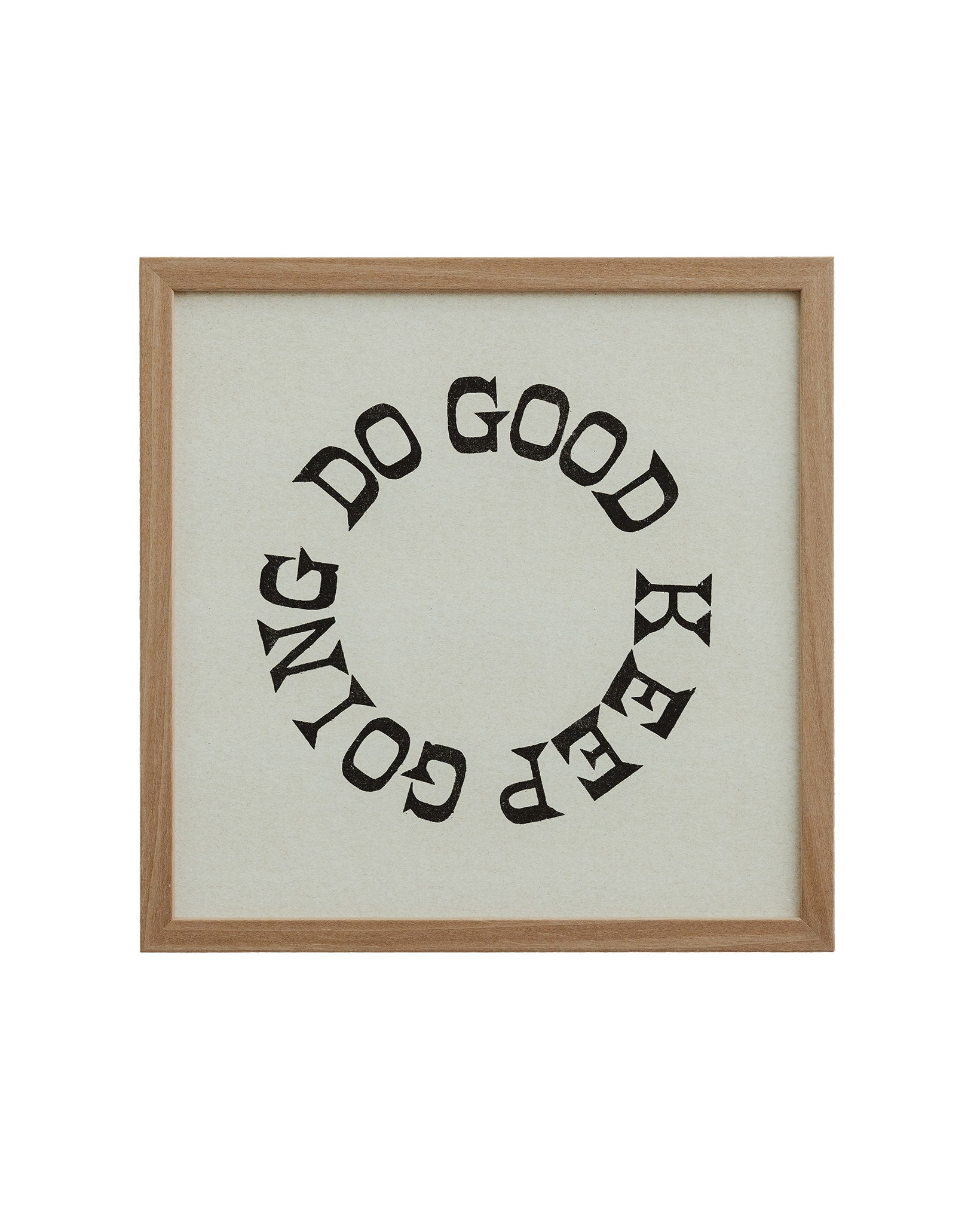 16x16 "Do Good Keep Going" Cycle Print