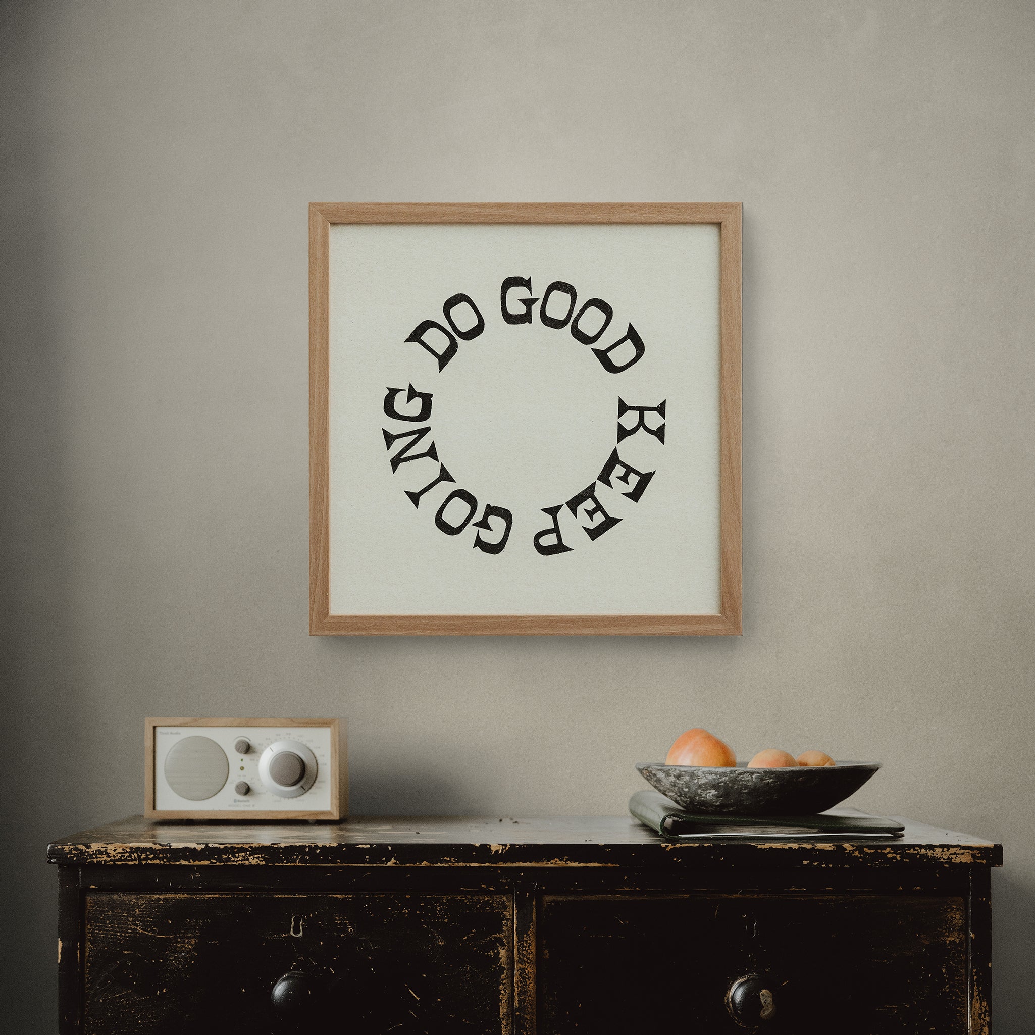 16x16 "Do Good Keep Going" Cycle Print