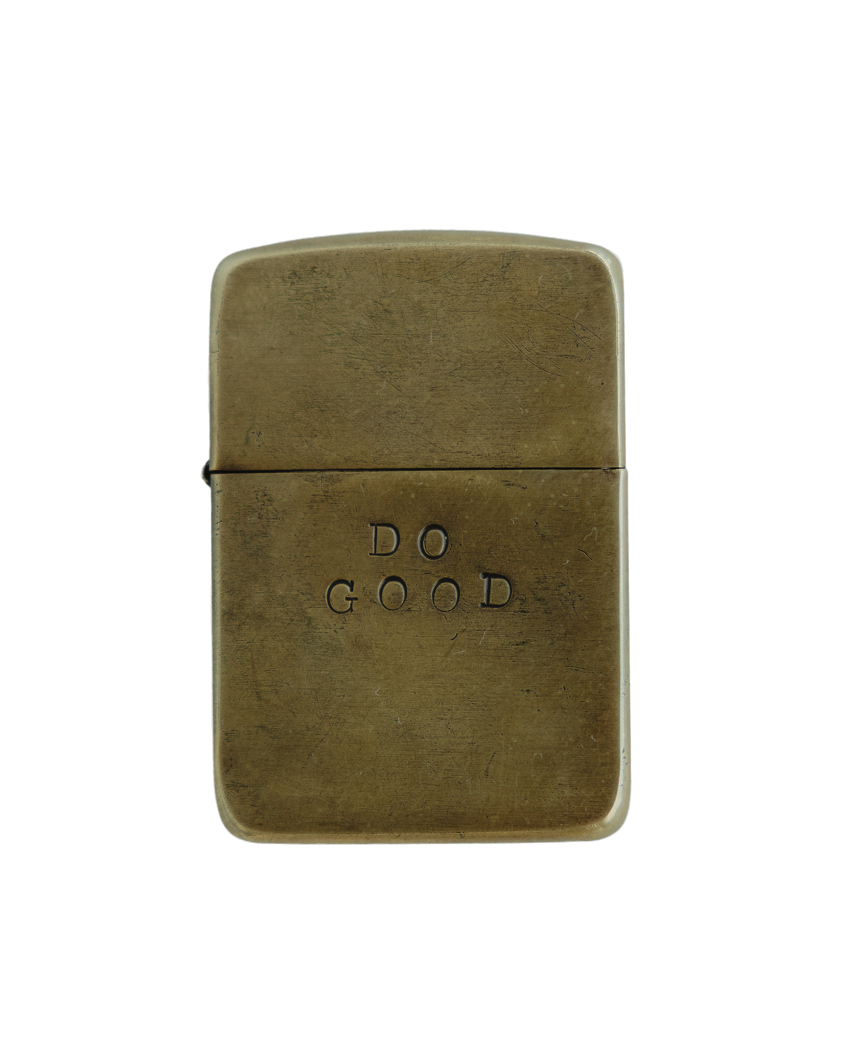 Hand Stamped "Do Good Keep Going" Zippo