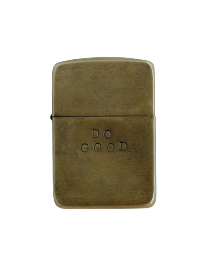 Hand Stamped "Do Good Keep Going" Zippo