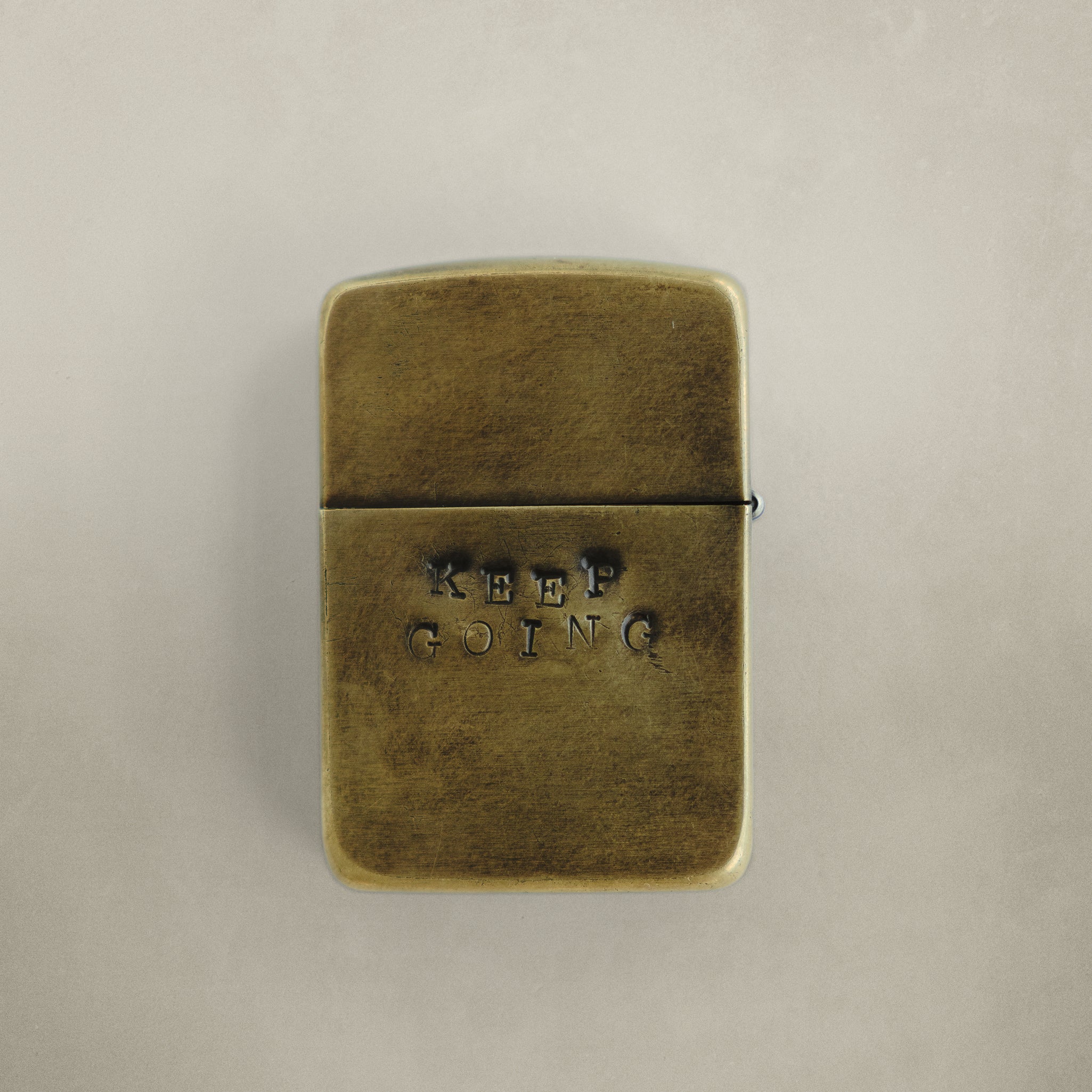 Hand Stamped "Do Good Keep Going" Zippo